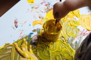 messy painting